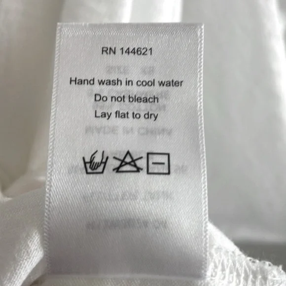 R13 White Distressed Flutter Sleeve T-Shirt XS